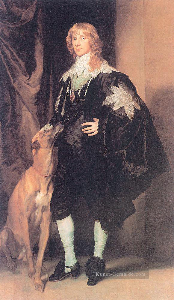 James Stuart Herzog von Lennox und Richmond Barock Hofmaler Anthony van Dyck Ölgemälde